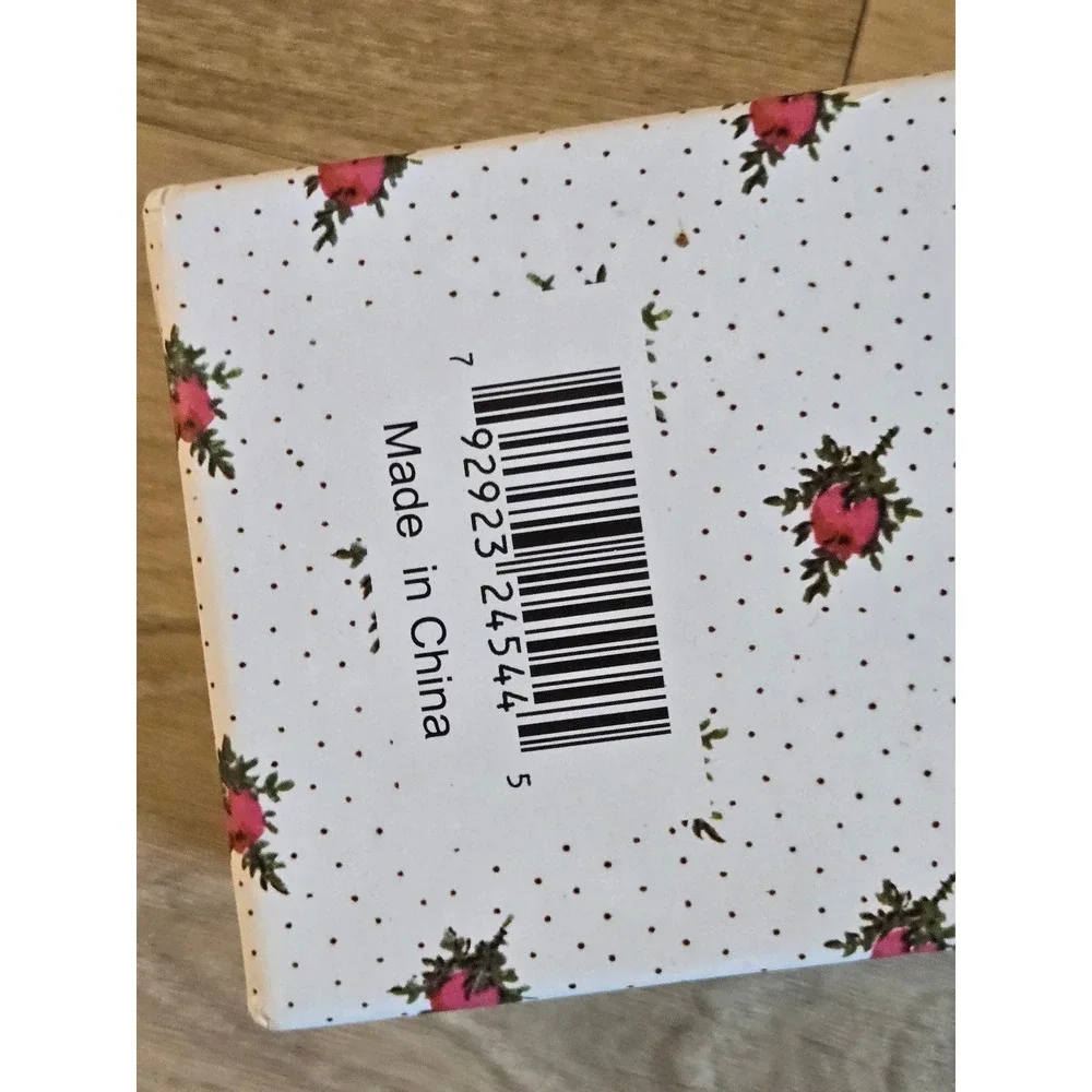 Victorian Trading Co Rose Scented Drawer Liners 6 Sheets Floral Dot 16.5x23